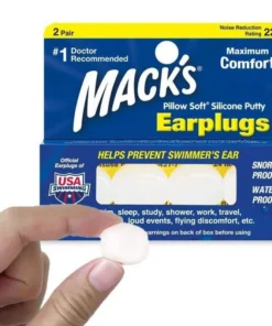 MACK’S EARPLUGS – Pillow Soft Adultos – Tapones para los oídos – 2 pares