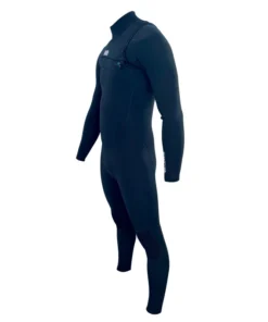 WEST – Traje de neopreno de surf para niños – LOTUS Junior 3/2 mm con cremallera frontal – Negro