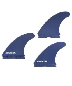 SURF SYSTEM – Juego de 3 quillas recicladas compatibles con Futures – Azul marino