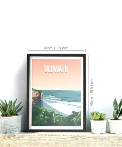 MAPAS IMPRESIONANTES – Póster – Uluwatu
