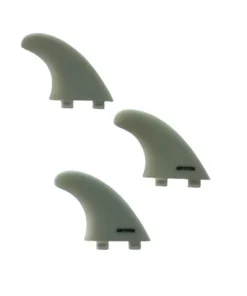 SURF SYSTEM – Juego de 3 quillas – Thruster – FCS Compatible – Blanco