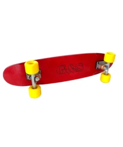 GORDON & SMITH Skateboard – Warp Tail Mini Cruiser – Red