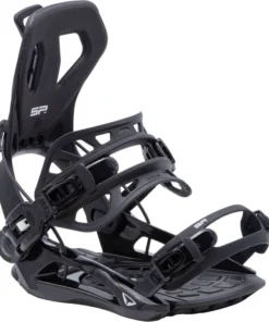 SP BINDINGS – Fixations Snowboard FT360 2025 (Entrée arrière) – Black