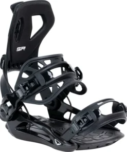 SP BINDINGS – Fijaciones snowboard FT360+ 2025 (entrada trasera) – Negro