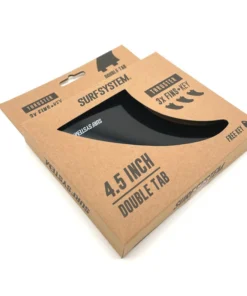 SURF SYSTEM – Juego de 3 quillas con llave – Thruster – Compatible FCS – Negro