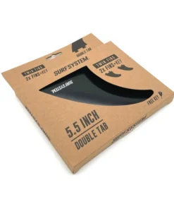 SURF SYSTEM – Juego de 2 quillas con llave – Twin – Compatible FCS – Negro