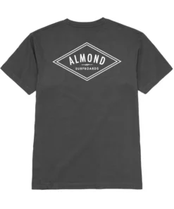 Almond Surfboards – Decades Tee – Coal