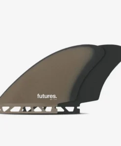 FUTURES – K2 Fiberglass Twin Keel Fins – Brown