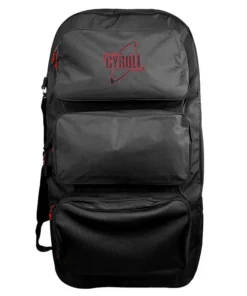 GYROLL – Funda para bodyboard Tri-Pouch – Negro / Rojo