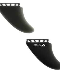 VICTORY – Quillas twin – Fiberglass – Compatible con Futures – Black