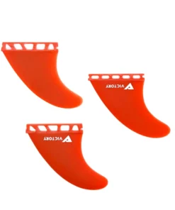 VICTORY – Quillas Medium Thruster – Fibra de vidrio – Compatible con Futures – Red