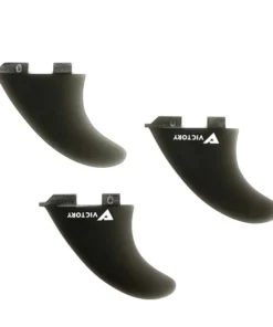 VICTORY – Quillas Medium Thruster – Fibra de vidrio – Compatible con FCS 2 – Negro