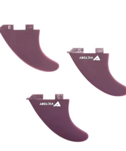 VICTORY – Quillas Medium Thruster – Fibra de vidrio – Compatible con FCS 2 – Plum