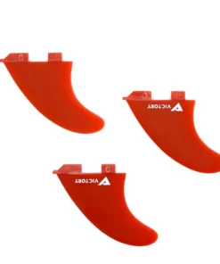 VICTORY – Quillas Medium Thruster – Fibra de vidrio – Compatible con FCS 2 – Rojo
