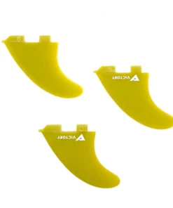VICTORY – Quillas Medium Thruster – Fibra de vidrio – Compatible con FCS 2 – Amarillo