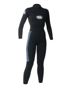 WEST – Traje de neopreno para mujer – Enforcer Lady Back Zip – 3/2 mm – Negro / Azul