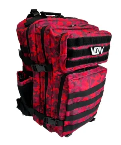 Mochila Táctica V1 (45L) Rojo Camuflaje