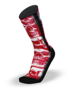Calcetines LitheApparel Calavera Escarlata