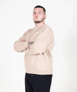 Sudadera M4U Oversize Crewneck Fleece Camel | URBAN