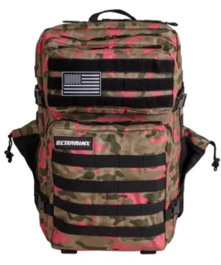 Mochila táctica Elitex Training con compartimento de comida (45L) – Rosa Camuflaje