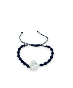 PULSERA REVERSIBLE DEPORTIVO ESCUDO PLATA – NEGRA