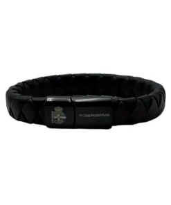 PULSERA PIEL RC DEPORTIVO – MARRÓN Y NEGRA