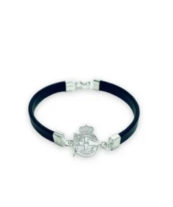 PULSERA DE PIEL Y PLATA – Unico