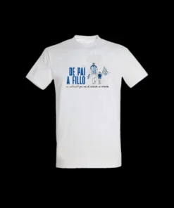 CAMISETA PAI A FILLO JR DEPORTIVO – BLANCO