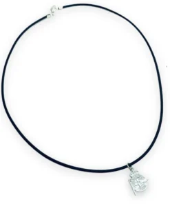 COLGANTE DE CAUCHO Y PLATA – Unico