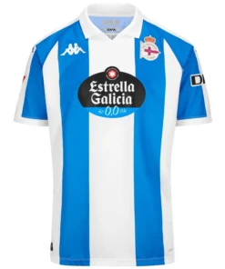 CAMISETA INFANTIL KOMBAT DEPORTIVO DE LA CORUÑA 24/25 – Blue-White-SPONSOR