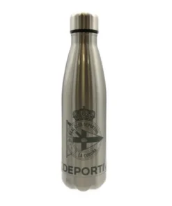 BOTELLA DE ACERO DEPORTIVO DE LA CORUÑA – PLATA