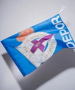 BANDERA PEQUEÑA AZUL ESCUDO DEPOR – Unico