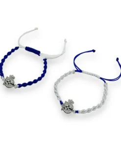 PACK PULSERAS BLANQUIAZULES DEPORTIVO PLATA – Unico