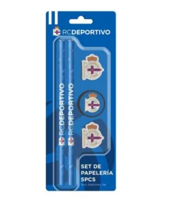 SET 5 PIEZAS PAPELERIA DEPORTIVO DE LA CORUÑA – AZUL