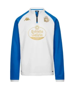 SUDADERA ENTRENAMIENTO STAFF MUZIRA PRO DEPORTIVO 25/26 – BLANCA Y AZUL