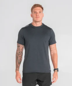 Camiseta Manga Corta Rout Humo Negro
