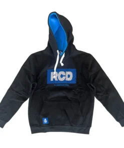 SUDADERA RCD PECHO SERIGRAFIA GOMA DEPORTIVO DE LA CORUÑA – NEGRO