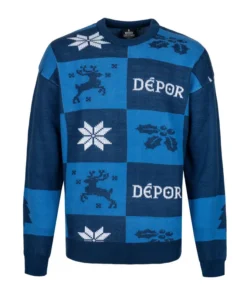 JUMPER NAVIDAD DEPORTIVO 2025 – AZUL