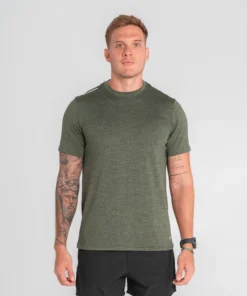 Camiseta Manga Corta Rout Verde Oliva