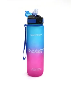 Termo deportivo (1 lt) Fucsia / Azul