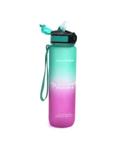 Termo deportivo (1 lt) bicolor Fucsia / Verde