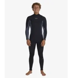 Traje de Surf Billabong Absolute Natural 4/3mm Chest Zip Blue Combo