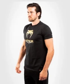 Camiseta Venum Classic Negra/Dorada