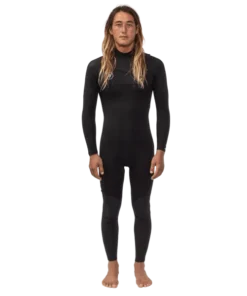 Vissla Seven Seas 4/3 full chest zip black neopreno