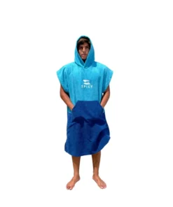 Poncho Spicy Microfibra – Turquoise / Blue
