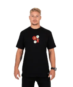 REMERA GRIZZLY GIVE EM FLOWER NEG HOMBRE