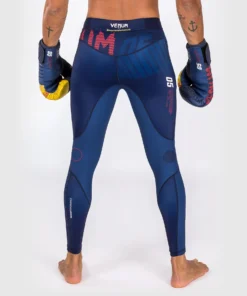 Pantalón de compresión Venum sport 05 Azul/Amarillo