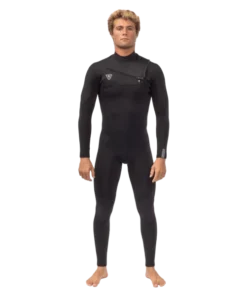Vissla Seven seas 3/2 full chest zip black 2 neopreno