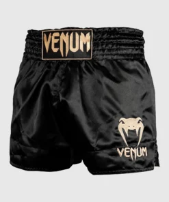 Short Boxeo Tailandés Venum Classic Negro/Oro