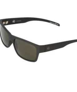 Ûs Sonnenbrille ARGOS matt schwarz mit vintage grau polarisierten Gläsern